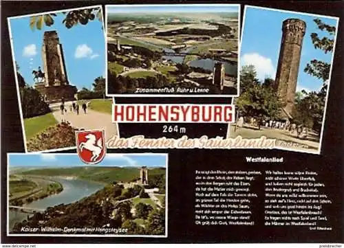 Ansichtskarte Deutschland - Nordrhein-Westfalen - Hohensyburg - Mehrbildkarte (801)