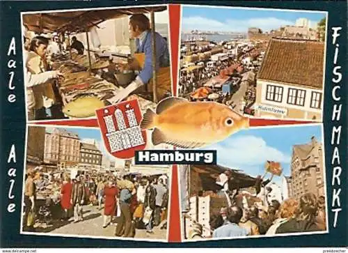 Ansichtskarte Deutschland - Hamburg - Fischmarkt (434)