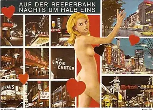 Ansichtskarte Deutschland - Hamburg - Auf der Reeperbahn Nachts um halb Eins (431)