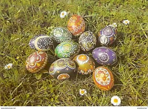 Ansichtskarte Deutschland - Ostern - Sorbische Ostereier (1236)