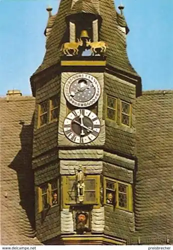 Ansichtskarte Deutschland - Bayern - Ochsenfurt am Main - Kunstuhr am Rathaus (306)
