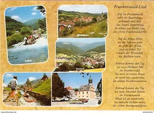 Ansichtskarte Deutschland - Bayern - Frankenwald Lied (906)