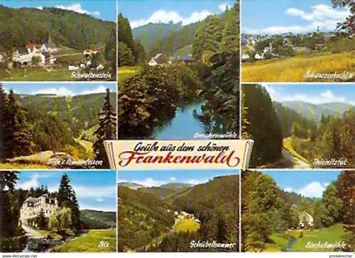 Ansichtskarte Deutschland - Bayern - Frankenwald - Grüße aus dem schönen Frankenwald (821)