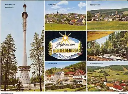 Ansichtskarte Deutschland - Bayern - Fichtelgebirge - Mehrbildkarte (858)