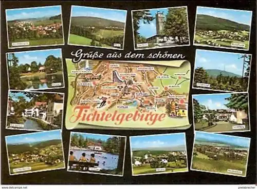 Ansichtskarte Deutschland - Bayern - Fichtelgebirge - Mehrbildkarte (859)