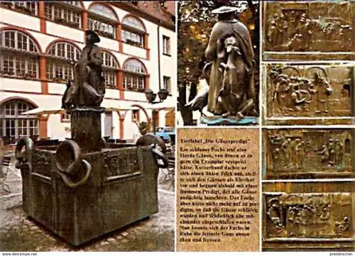 Ansichtskarte Deutschland - Bayern - Regensburg - Gänsepredigt Brunnen (866)