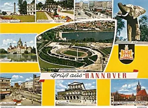 Ansichtskarte Deutschland - Niedersachsen - Hannover - Mehrbildkarte (332)