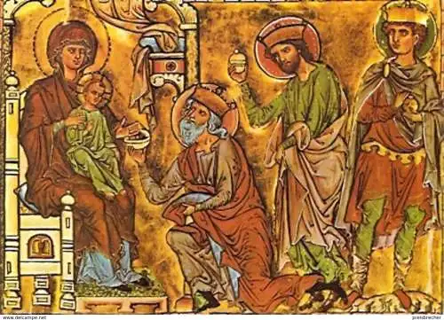 Ansichtskarte Deutschland - Niedersachsen - Goslar - Titelblatt des Matthäus Evangeliums (1167)