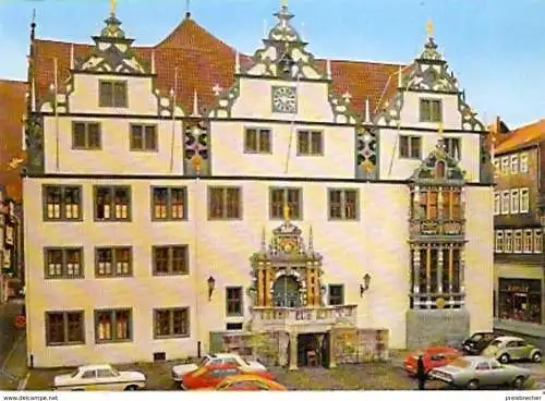 Ansichtskarte Deutschland - Niedersachsen - Hannoversch Münden - Rathaus (1063)