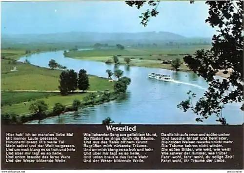 Ansichtskarte Deutschland - Niedersachsen - Hameln - Weserschleife - Weserlied (1003)