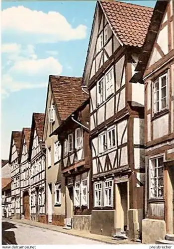 Ansichtskarte Deutschland - Niedersachsen - Bodenwerder - Fachwerkhäuser in der Altstadt (848)