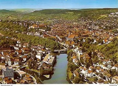 Ansichtskarte Deutschland - Baden-Württemberg - Tübingen - Blick von Osten - Luftbild (478)