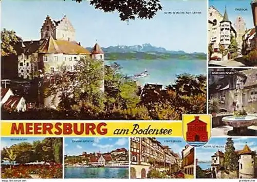 Ansichtskarte Deutschland - Baden-Württemberg - Meersburg am Bodensee - Mehrbildkarte (735)