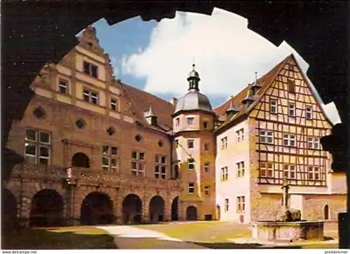 Ansichtskarte Deutschland - Baden-Württemberg - Weikersheim - Schlosshof (1094)