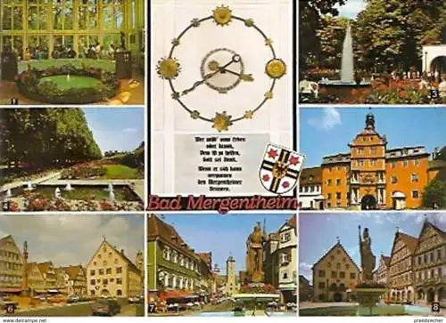 Ansichtskarte Deutschland - Baden-Württemberg - Bad Mergentheim - Mehrbildkarte (1076)