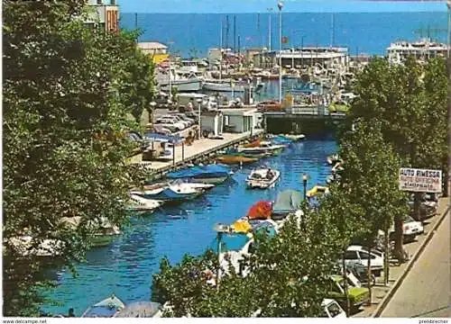 Ansichtskarte Italien - Riccione - Kanal und Hafen (214)