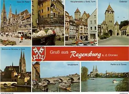 Ansichtskarte Deutschland - Bayern - Regensburg - Mehrbildkarte (865)