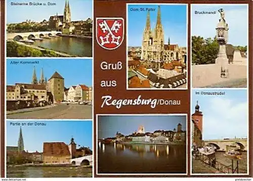 Ansichtskarte Deutschland - Bayern - Regensburg - Mehrbildkarte (863)