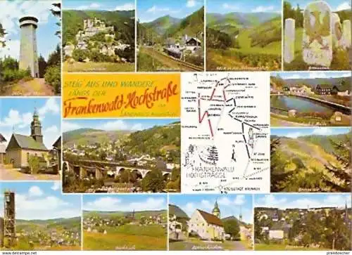 Ansichtskarte Deutschland - Bayern - Kronach - Frankenwald Hochstraße - Mehrbildkarte (799)