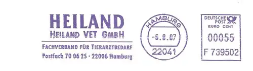 Freistempel F739502 Hamburg - HEILAND VET GMBH - Fachverband für Tierarztbedarf (#1110)