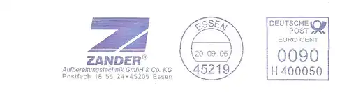 Freistempel H400050 Essen - ZANDER Aufbereitungstechnik GmbH & Co. KG (#1151)