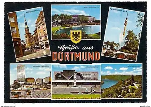 Ansichtskarte Deutschland - Nordrhein-Westfalen - Dortmund - Mehrbildkarte (805)