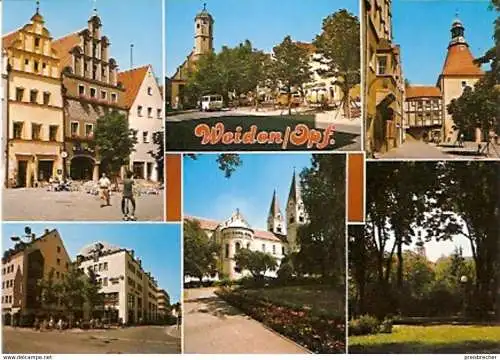 Ansichtskarte Deutschland - Bayern - Weiden / Opf. - Mehrbildkarte (825)
