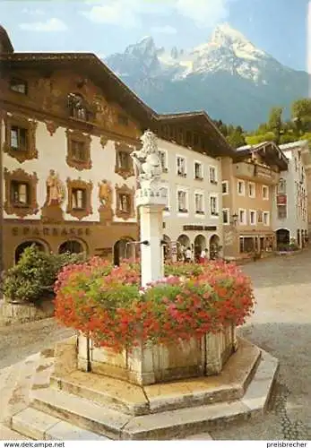 Ansichtskarte Deutschland - Bayern - Berchtesgaden - Marktbrunnen (663)