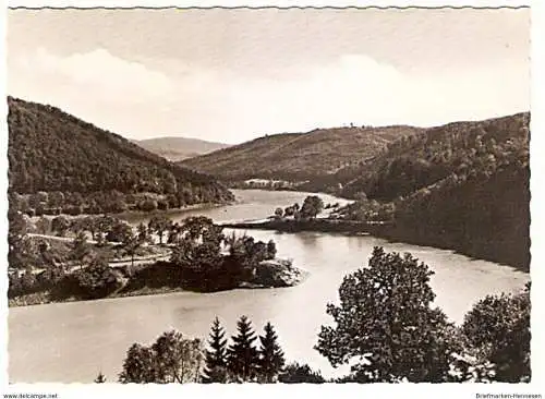 Ansichtskarte Deutschland - Hessen - Nieder-Werbe am Edersee - Bucht (1355)