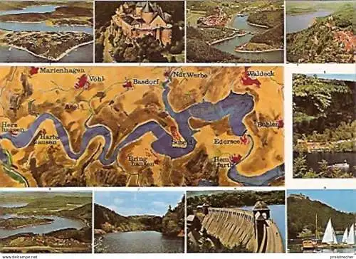 Ansichtskarte Deutschland - Hessen - Waldeck - Rund um den Edersee (118)