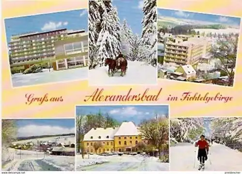 Ansichtskarte Deutschland - Bayern - Alexandersbad im Fichtelgebirge - Wintermotive (934)