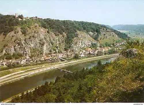 Ansichtskarte Deutschland - Bayern - Essing im Altmühltal mit Burg Randeck (720)