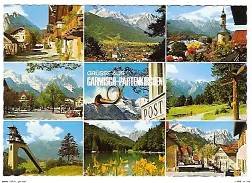 Ansichtskarte Deutschland - Bayern - Garmisch-Partenkirchen - Mehrbildkarte (111)