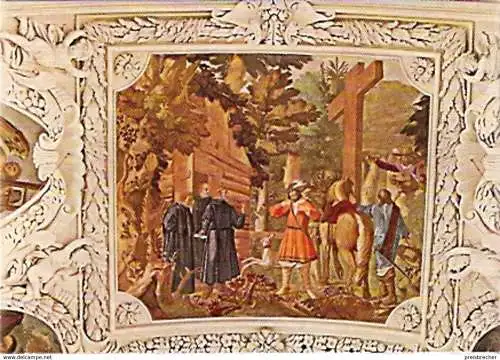 Ansichtskarte Deutschland - Bayern - Kloster Waldsassen - Fresko im Chor (468)