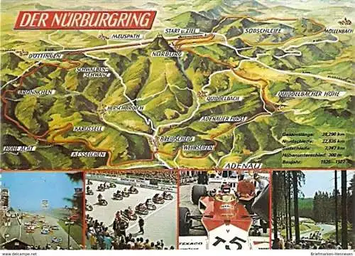 Ansichtskarte Deutschland - Rheinland-Pfalz - Nürburgring / Eifel - Der Nürburgring / Internationale Rennstrecke (1368)