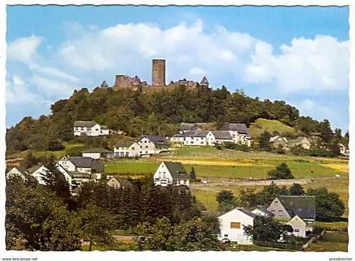 Ansichtskarte Deutschland - Rheinland-Pfalz - Nürburg - Die Nürburg mit Ortsansicht (1211)