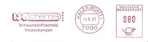 Freistempel Aalen, Württ - ISO Chemie GmbH - Schaumstofftechnik Verpackungen (#1454)