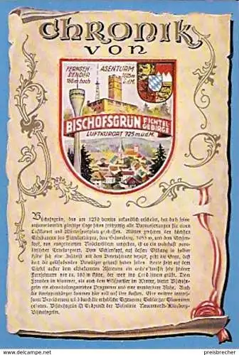 Ansichtskarte Deutschland - Bayern - Bischofsgrün / Fichtelgebirge - Chronik (955)