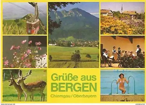 Ansichtskarte Deutschland - Bayern - Bergen - Chiemgau / Oberbayern - Mehrbildkarte (1144)
