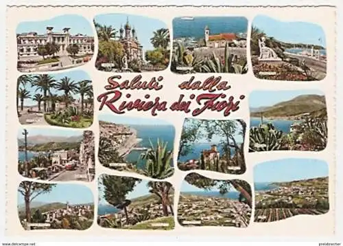 Ansichtskarte Italien - Riviera dei Fiori - Mehrbildkarte (136)