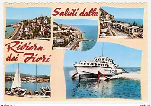 Ansichtskarte Italien - Riviera dei Fiori - Mehrbildkarte (130)