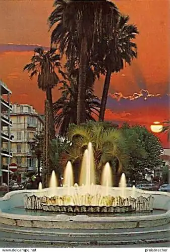 Ansichtskarte Italien - San Remo - Springbrunnen am Corso Orazio Raimondo (131)
