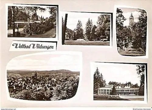 Ansichtskarte Deutschland - Hessen - Weltbad Wildungen - Mehrbildkarte (1360)