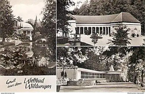 Ansichtskarte Deutschland - Hessen - Weltbad Wildungen - Gruß aus dem Weltbad Wildungen (1343) 