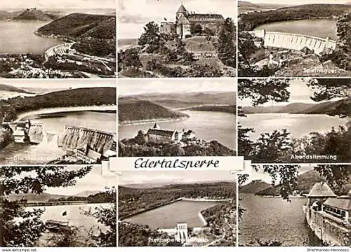 Ansichtskarte Deutschland - Hessen - Edertalsperre - Mehrbildkarte (1340)