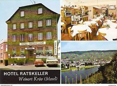 Ansichtskarte Deutschland - Rheinland-Pfalz - Kröv - Hotel Ratskeller (410)