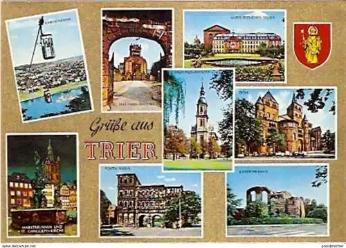 Ansichtskarte Deutschland - Rheinland-Pfalz - Trier - Grüße aus Trier - Mehrbildkarte (755) 