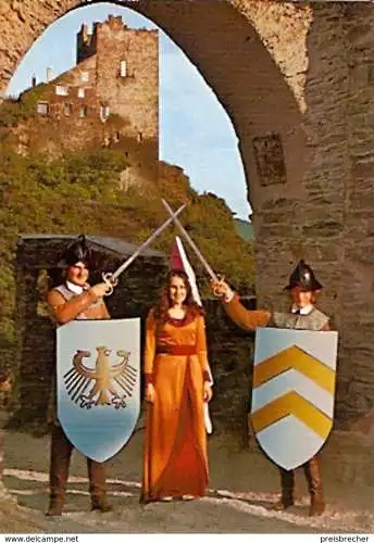 Ansichtskarte Deutschland - Rheinland-Pfalz - Bornhofen - Das Burgfräulein der Feindlichen Brüder (486)