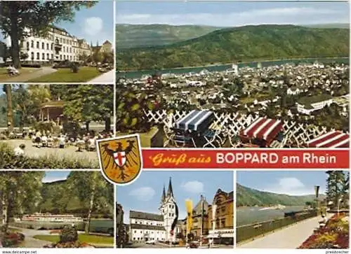 Ansichtskarte Deutschland - Rheinland-Pfalz - Boppard am Rhein - Mehrbildkarte (487)