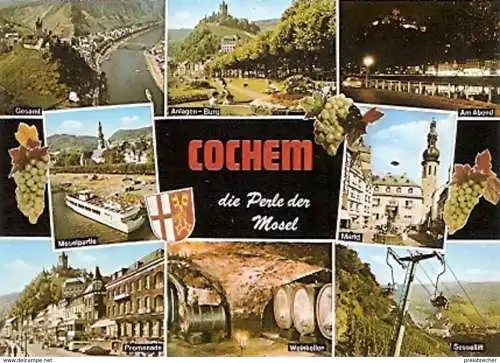Ansichtskarte Deutschland - Rheinland-Pfalz - Cochem / Mosel - Mehrbildkarte (744)